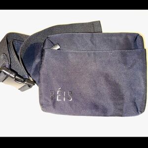 BEIS Black Sling Belt Bag Crossbody Fanny Pack Unisex Travel Festival Concert